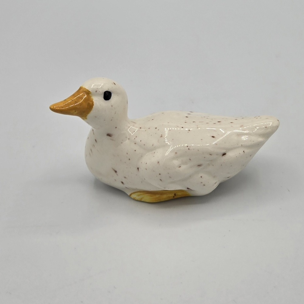 Small Speckled Glaze‎ Ceramic Duck Figurine